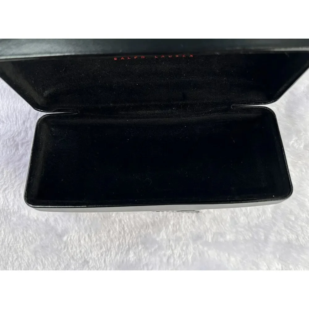 Ralph Lauren Black Hardcase Clamshell Sunglass/Eyeglass Case, New